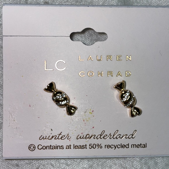 Lauren Conrad winter wonderland candy post earrings new - Picture 2 of 3